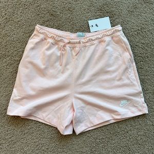 NWT NIKE Baby Pink High Rise Shorts